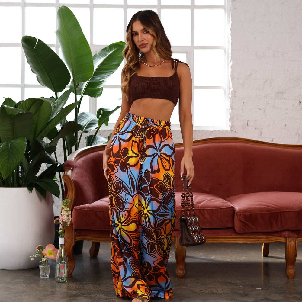 Simple Shirred Tie Crop - Coco