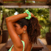 Scrunchie Hair Tie - Apple Blossom