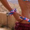 Scrunchie Hair Tie - Electric Palms