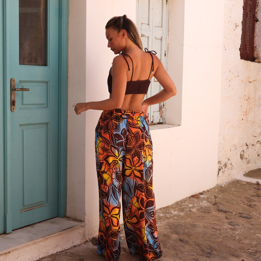 Simple Shirred Tie Crop - Coco