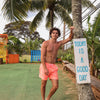 Men's Swim Trunks - Berry Blush