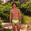 Men's Swim Briefs - Aloha Lime