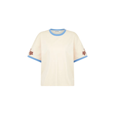 Boyfriend Bind Tee - Frangipani Fizz