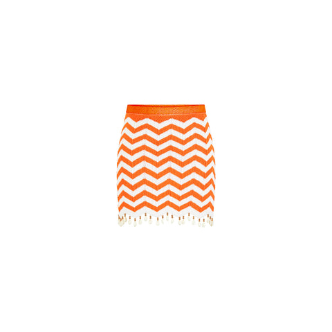 eaphi SPANGLE KNIT MINI SKIRT ビスチェ Jackie Heart Knit Pattern Mini Skirt | francesca's®