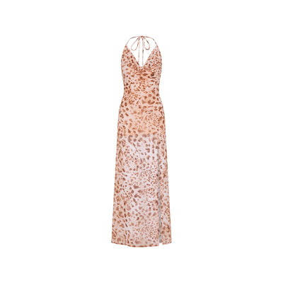 Chiffon Tie Maxi Dress