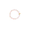 Beaded Stretch Bracelet - Pink Opal