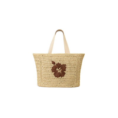 Straw Beach Tote Bag - Coco