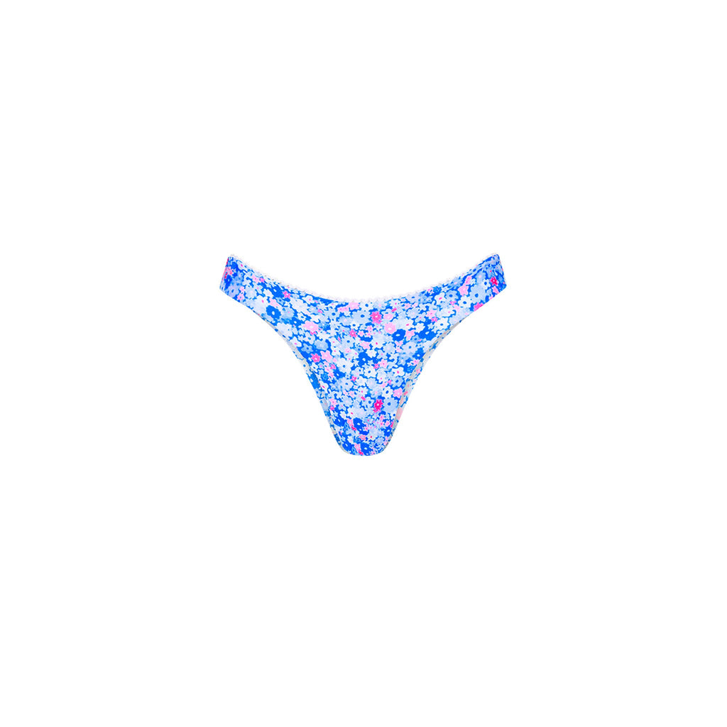 Minimal Cheeky Bikini Bottom - Purple Pearls