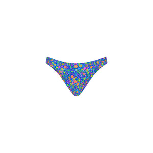 Minimal Full Coverage Bikini Bottom - Electric Bloom