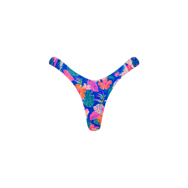 Retro Y Thong Bikini Bottom - Electric Palms