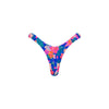 Retro Y Thong Bikini Bottom - Electric Palms