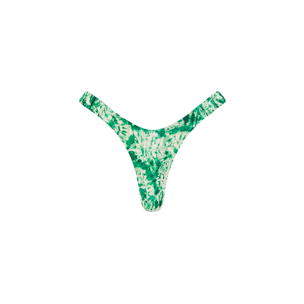 Retro Y Thong Bikini Bottom - Emerald Tides