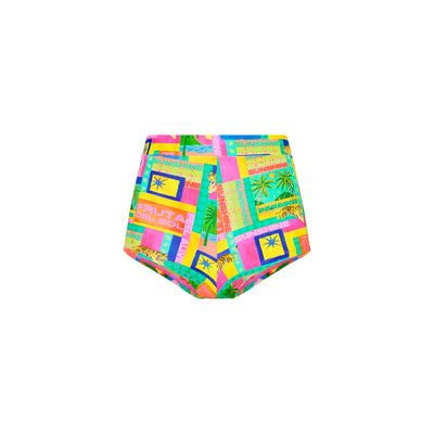 Cheeky Retro Swim Short - Sun Honey
