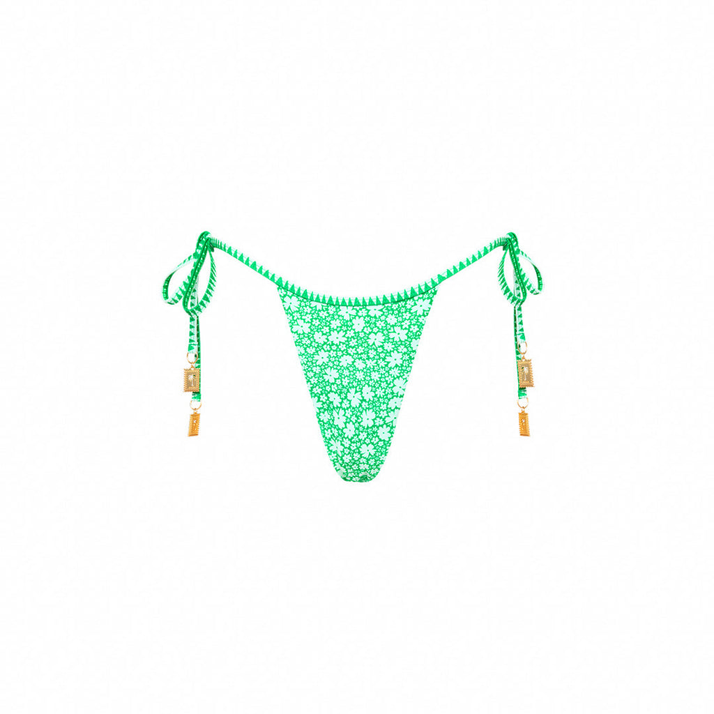 Micro Thong Tie Side Bikini Bottom - Tequila Spritz