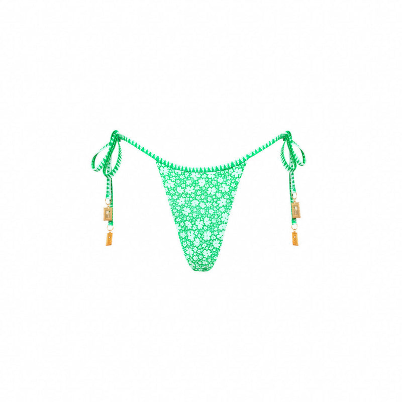 Micro Thong Tie Side Bikini Bottom - Tequila Spritz