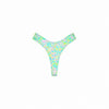 High Leg Thong Bikini Bottom - Hibiscus Fizz