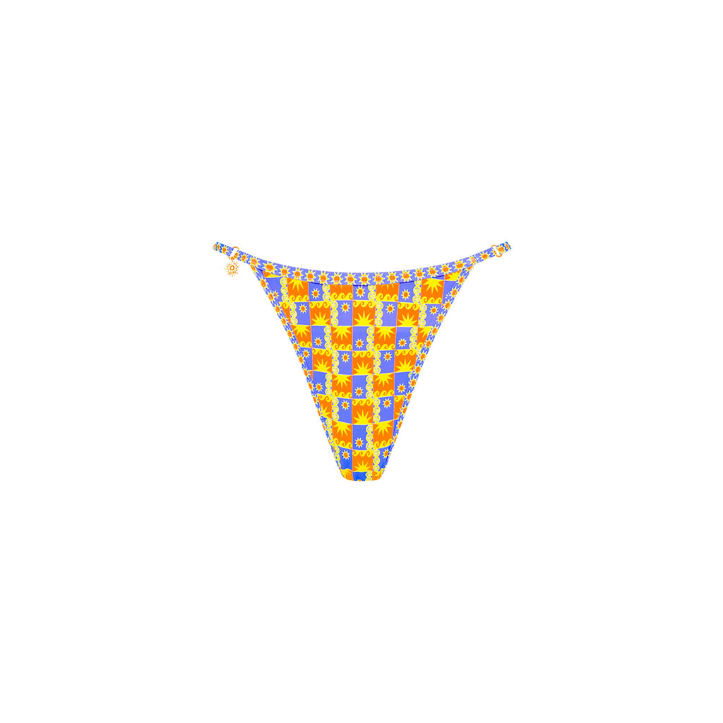 Charm Adjustable Cheeky Bikini Bottom - Sunburst