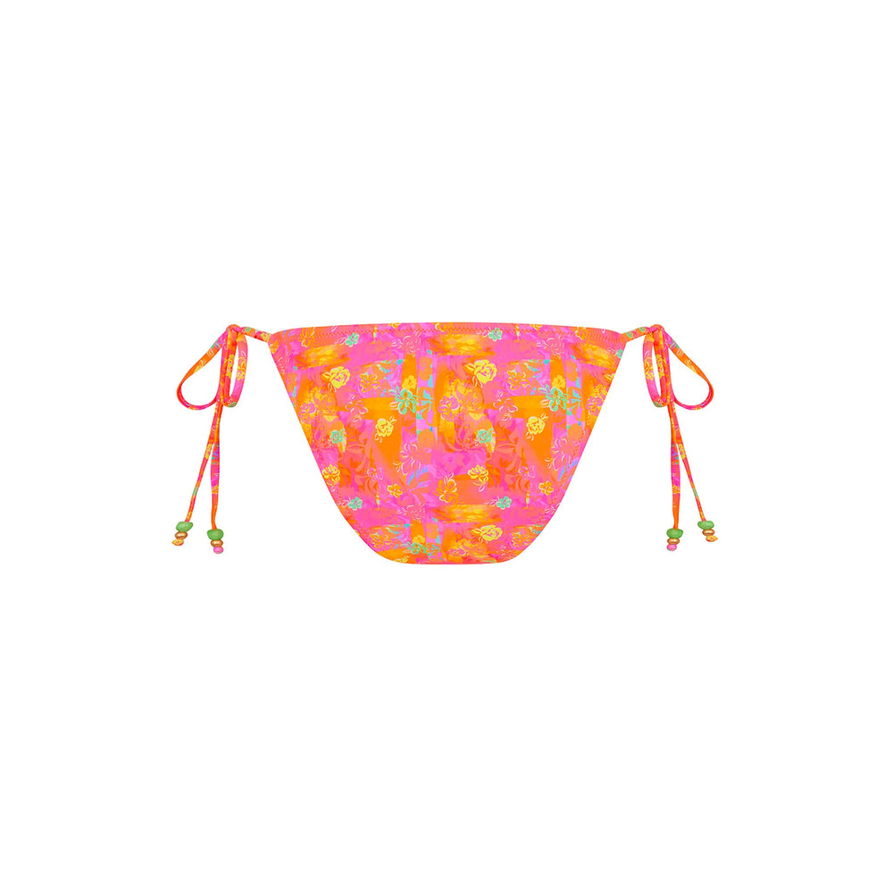 Full Coverage Tie Bikini Bottom - Sunrise Kiss