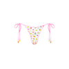 Lettuce Edge Thong Tie Bikini Bottom - Cutie Frutti