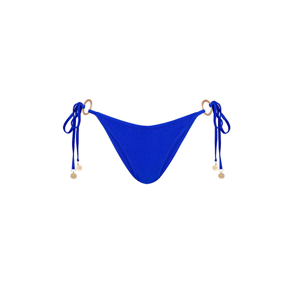 Ring Cheeky Tie Bikini Bottom - Blue Lagoon