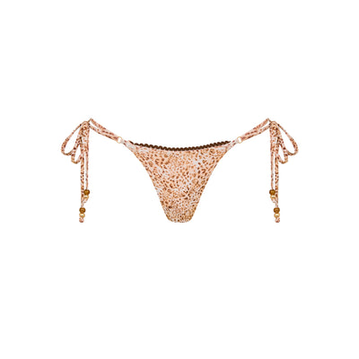Decorative Thong Tie Side Bikini Bottom - Wild Skies