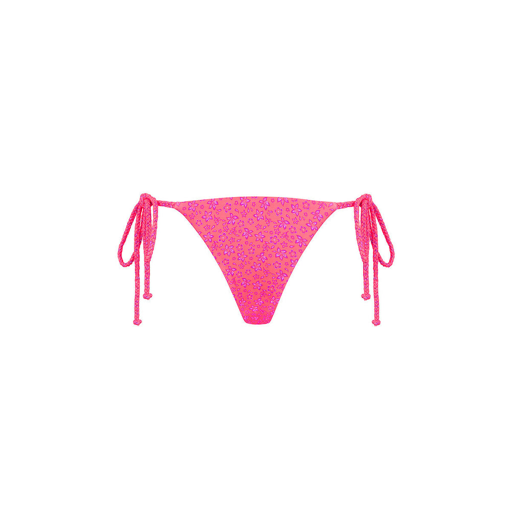 Braided Thong Tie Side Bikini Bottom - Kiss Me