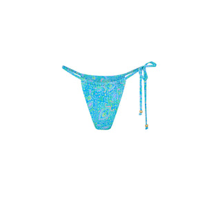 Einzelnes Bindeband gerafftes Cheeky Bikini-Unterteil – Stargaze