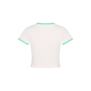 Bedrucktes Crop-Baby-Tee - Ocean Honey