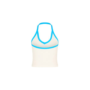 Besticktes Dip Halter Tanktop – Sun Drunk