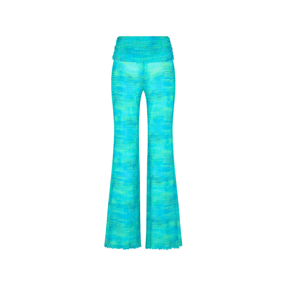 Mesh Flare Pants - Summer Seas