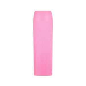 Maxirock mit Ring und seitlichem Schlitz – Bubblegum