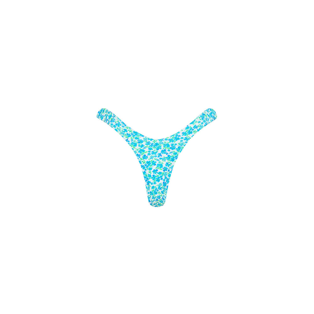 Retro Y Thong Bikini Bottom - Ocean Aura
