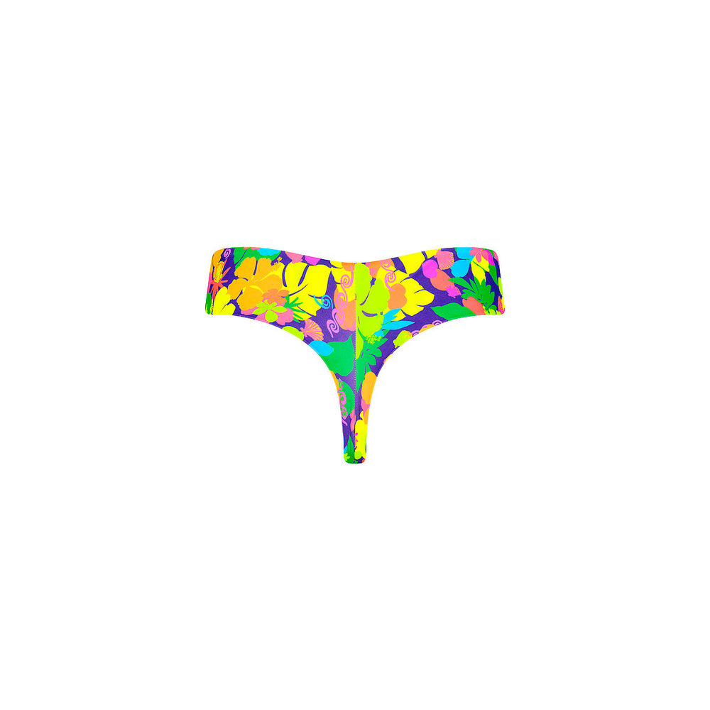 Mid-Rise Brazilian Bikini Bottom - Neon Sunset