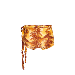 Short de bain ceinturé Lettuce - Vacances rétro