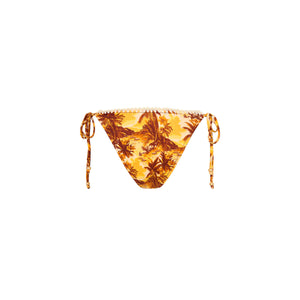 Häkel-Bikinihose mit tiefem Bund und seitlicher Bindung – Vintage Vacay