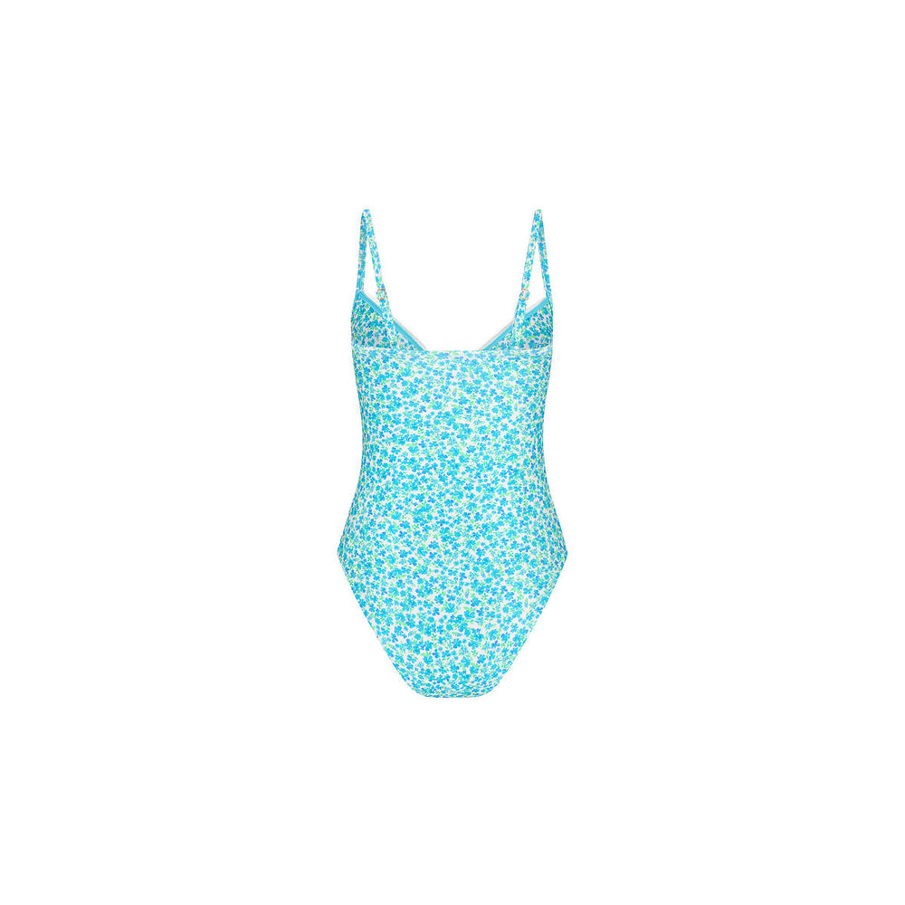 Decorative Underwire Cheeky One Piece - Ocean Aura