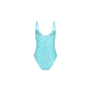 Maillot de bain une pièce échancré à armatures décoratives - Aura océanique