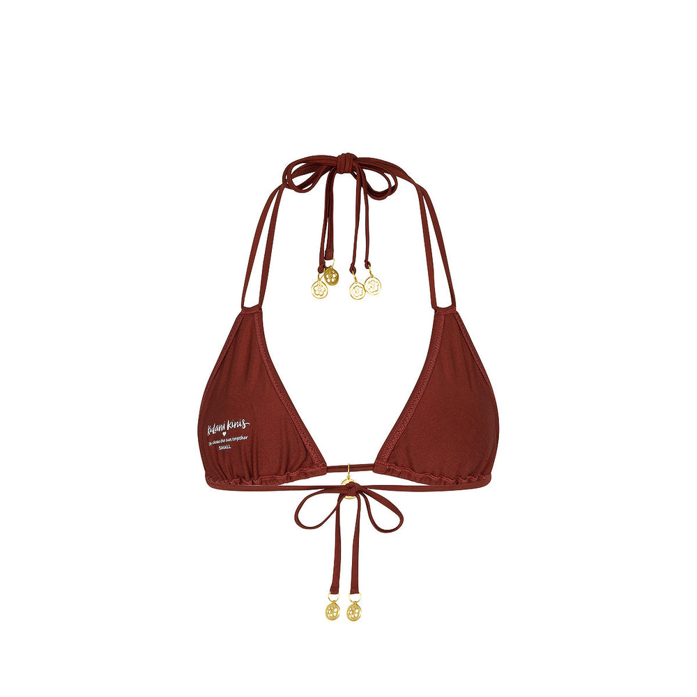 Halter Bralette Bikini Top - Cinnamon Sugar