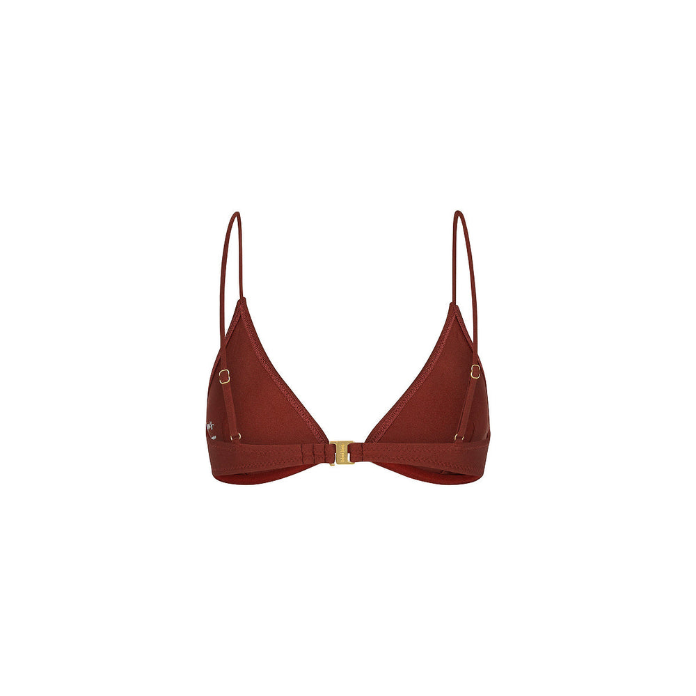 Underwire Triangle B-C Cup Bikini Top - Cinnamon Sugar
