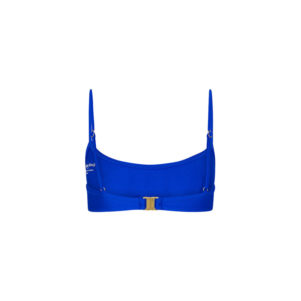 Invisible Underwire Crop Bikini Top - Blue Lagoon