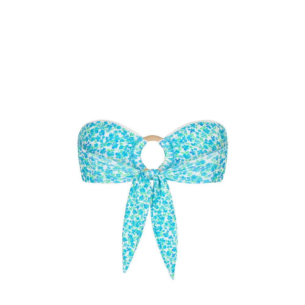Decorative Strapless Bikini Top - Ocean Aura