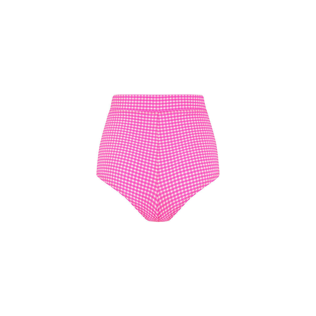 Cheeky Retro Swim Short - Pink Diva