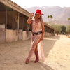 Chiffon Tie Maxi Dress - Cosmic Cowgirl