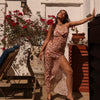 Chiffon Tie Maxi Dress - Cosmic Cowgirl