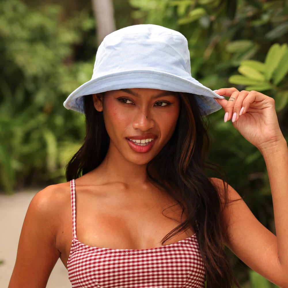 Corduroy Bucket Hat - Blue Oasis