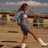 Cropped Denim Jacket - Dixie Denim