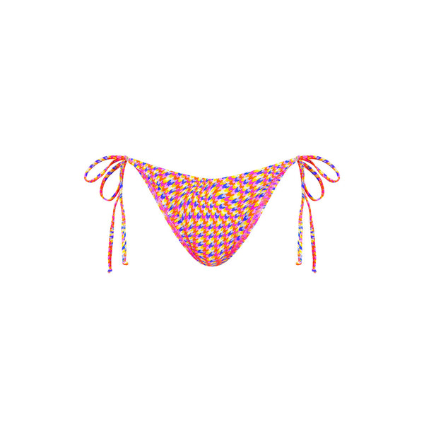 Dipped Cheeky Tie Bikini Bottom - Astro Pop