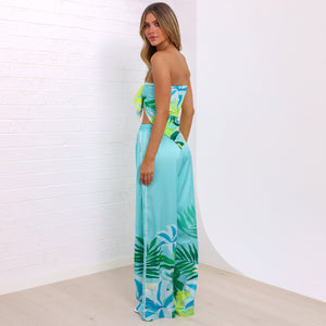 Drawstring Resort Pants - Neon Splice