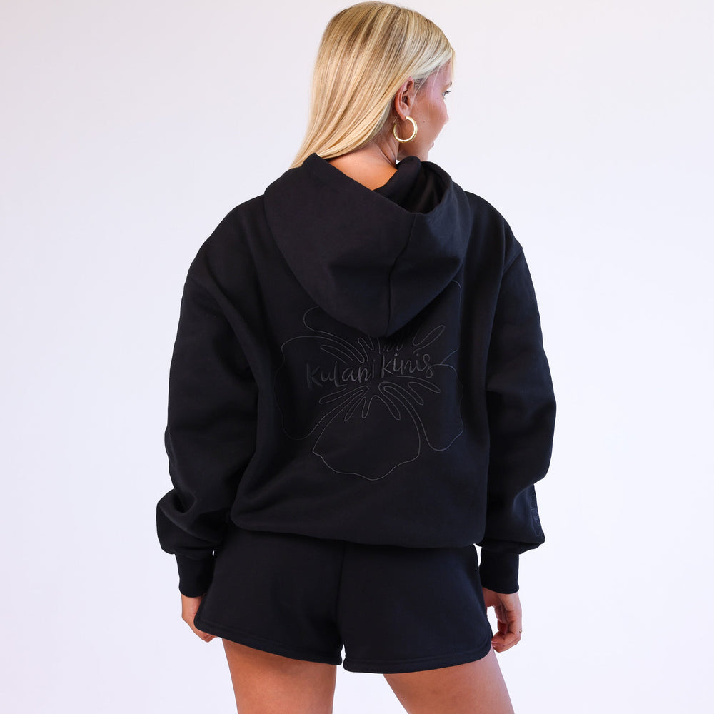 Embroidered Hoodie - Twilight Black