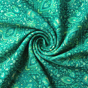 Crochet Halter Bikini Top - Emerald Aura
